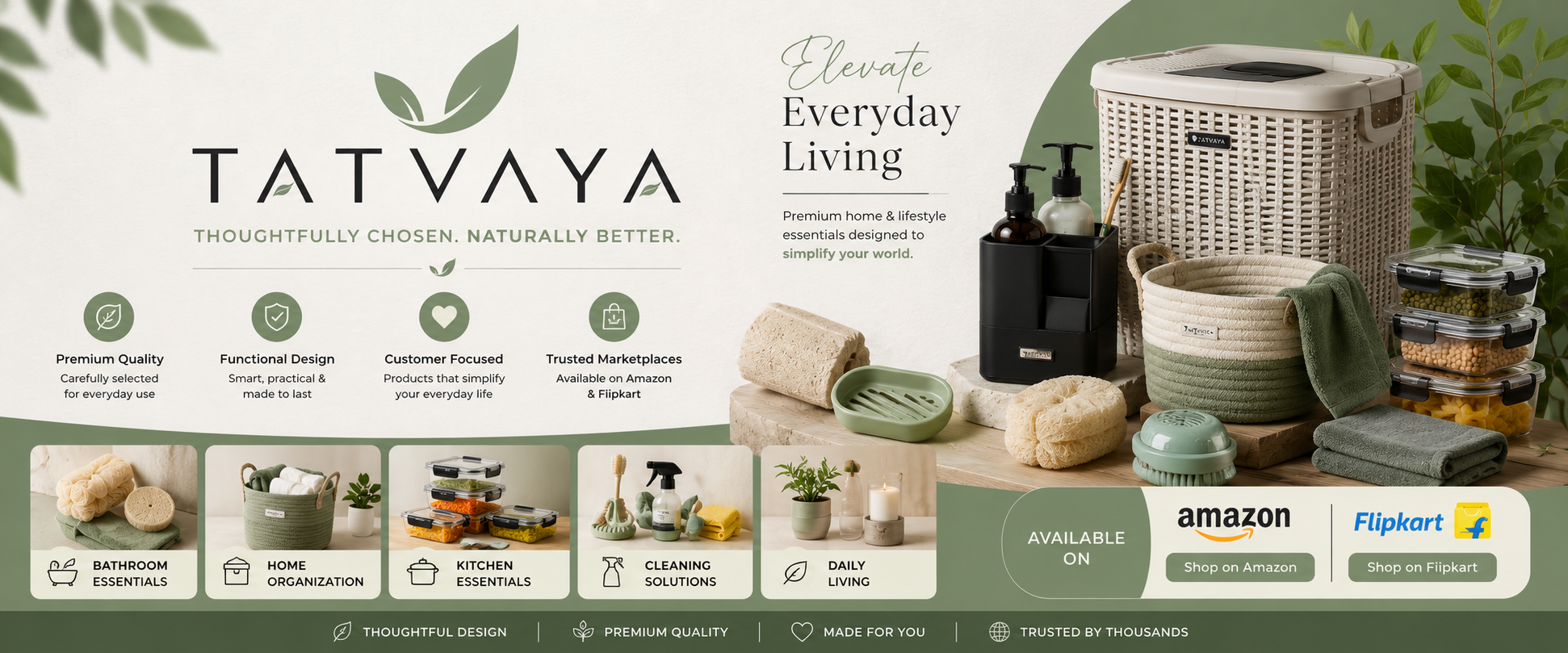 Tatvaya lifestyle products for organized daily routines